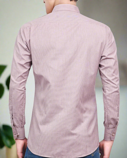 Men’s Slim Fit Micro-Check Formal Shirt | THE ROYAL COLLAR™